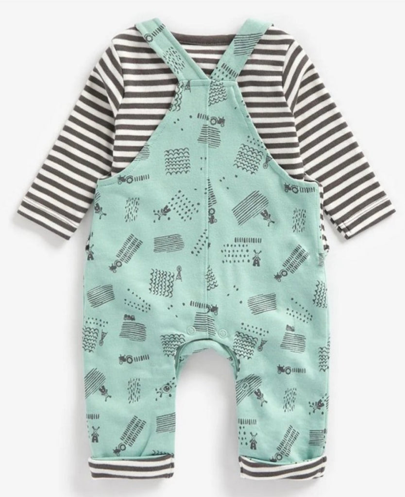A DEE - Tile Print Two Piece Dungaree Set