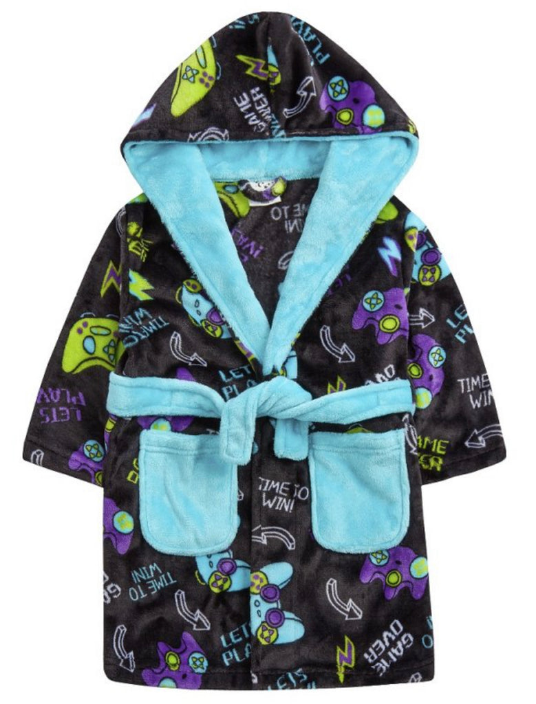 Branded Boutique Gaming Hooded Dressing Gown Wishfairy