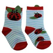 Branded Boutique Ladybird Motif Socks