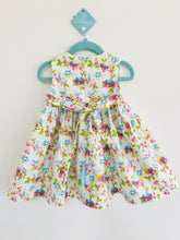 The Wishfairy Bunty Baby Dress (Bluebirds on Cream)