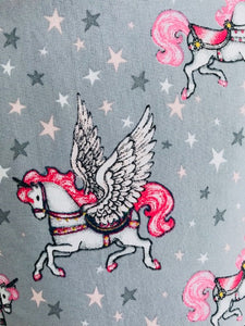 The Wishfairy Eve Dress 'Unicorns on Grey'