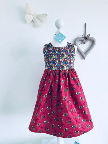 The Wishfairy Eve Dress 'Princess Pony on Red'