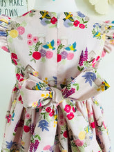 The Wishfairy Grace Dress (Grandma's Garden Bird Houses on Pink)