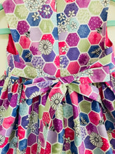 The Wishfairy Bunty Baby Dress (Bee Hexagons Pink)