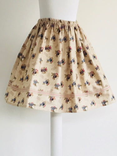 Wishfairy Suzy Skirt (Horse on Natural)
