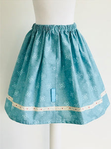 Wishfairy Suzy Skirt (North Pole Compass on Icy Blue)