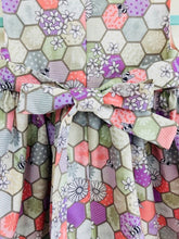 The Wishfairy Bunty Baby Dress (Bee Hexagons Natural)
