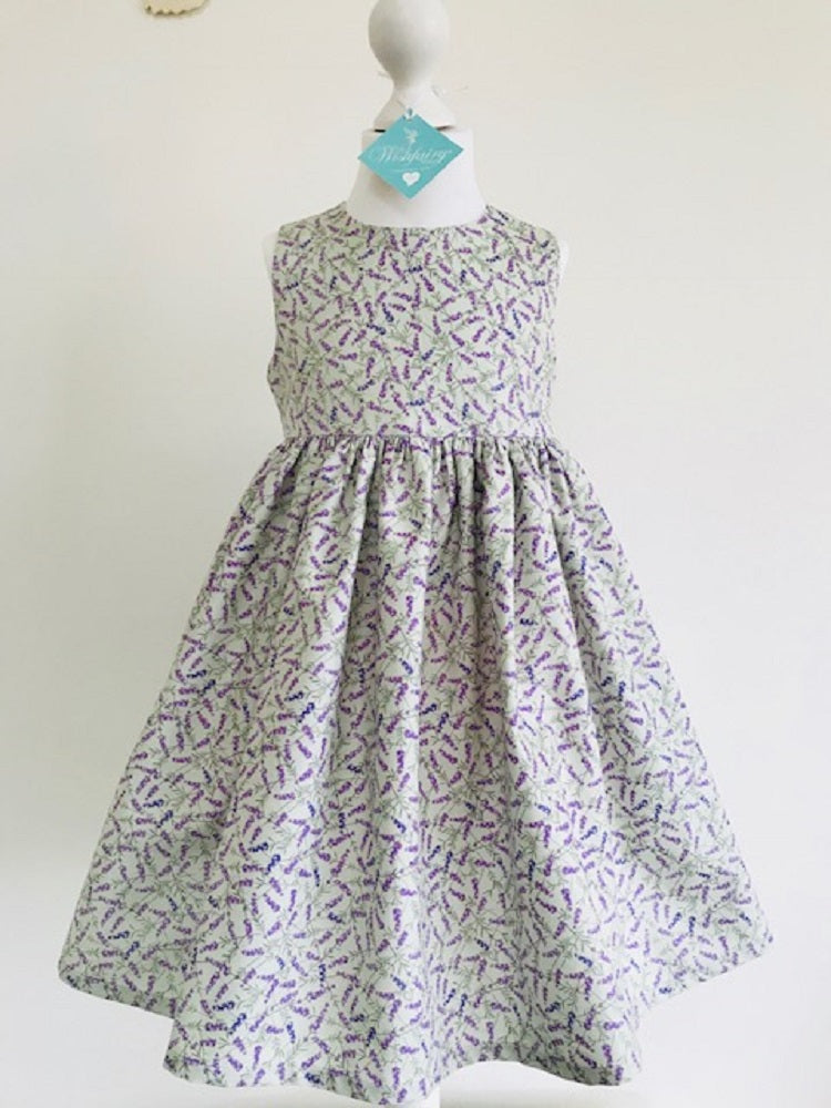 The Wishfairy Eve Dress 'Lavender on Sage'