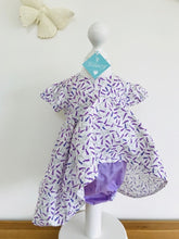 The Wishfairy Sara Ann Baby Dress and Pants (Lavender on White and Bees on Lavender)