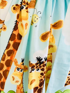 The Wishfairy Eve Dress 'Zoe the Giraffe Border'