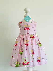 The Wishfairy Bunty Baby Dress (Christmas Fairy on Pink)