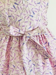The Wishfairy Bunty Baby Dress (Lavender on Pink)