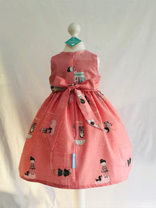 The Wishfairy Eve Dress 'Abbie on Salmon Pink'