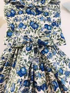 The Wishfairy Orla Dress 'Liberty Orchard Blue' Last One Remaining!