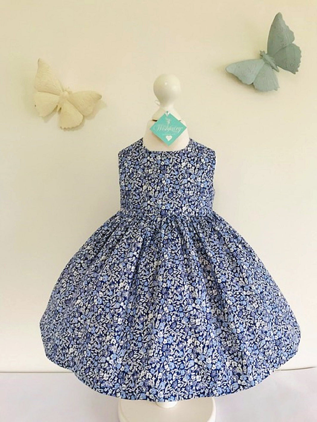 The Wishfairy Bunty Baby Dress (Liberty Primula Dawn)