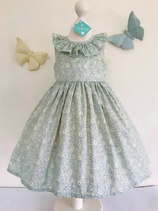 The Wishfairy Orla Dress 'Liberty Morning Dew in Light Blue' Last One remaining!