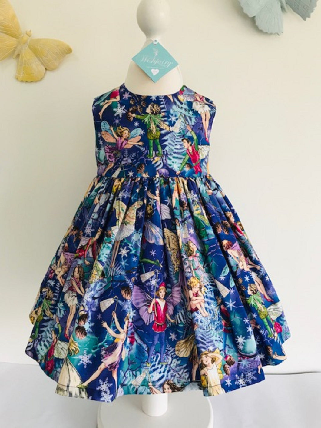 The Wishfairy Bunty Baby Dress (Blue Sparkling Fairy)