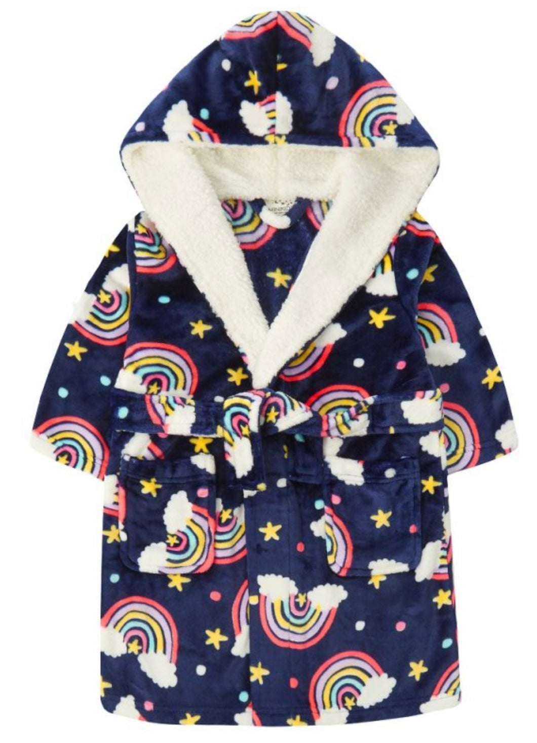 Branded Boutique Rainbow Hooded Dressing Gown