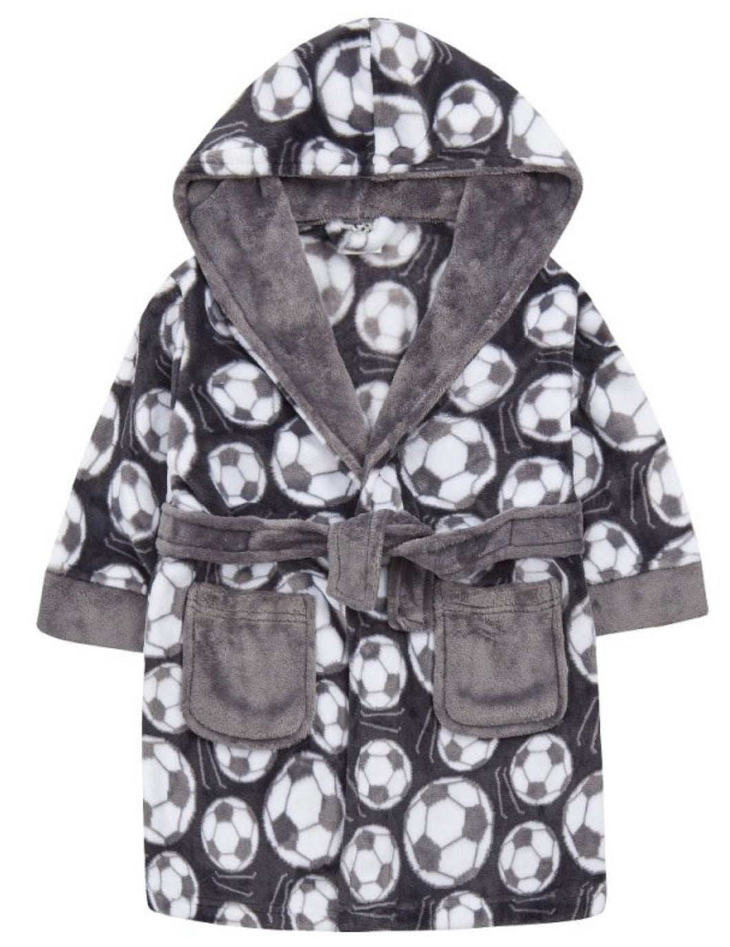 Branded Boutique Football Hooded Dressing Gown