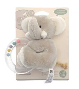 Branded Boutique Elli & Raff Plush Teething Ring Rattle