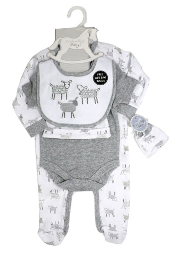 Branded Boutique 5 Piece Sheep Baby Set
