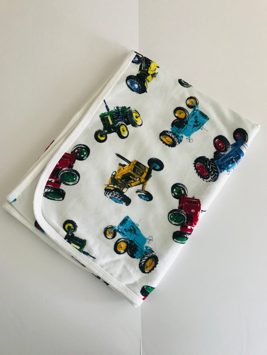 Branded Boutique Powell Craft Tractor Baby Blanket