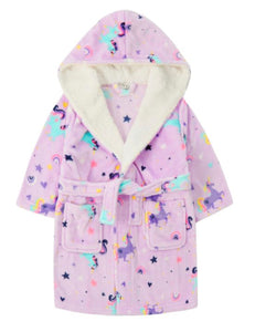 Branded Boutique Unicorn Hooded Dressing Gown